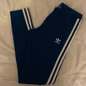 Blue Adidas Leggings